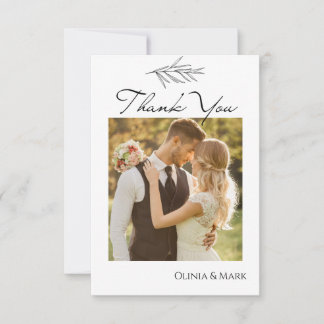 Maßgeschneiderte Hochzeitskarten Dankeskarte