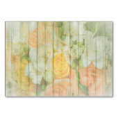 Maßgeschneiderte Hochzeitskarten für Rustikal Tischnummer (Rückseite)