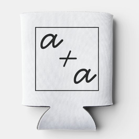 Maßgeschneiderte Hochzeitskissen, Personalisiertes Dosenkühler (Rückseite)