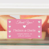 Maßgeschneiderte Hochzeitsmarken Etiketten (Befestigt)