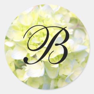 Maßgeschneiderte Hochzeitsmonogramm Runder Aufkleber