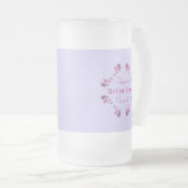 Maßgeschneiderte Hochzeitsnahrung Mattierte Glass- Mattglas Bierglas (VorderseiteRechts)