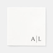 Maßgeschneiderte Hochzeitsnapkins Serviette (Vorderseite)