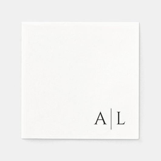 Maßgeschneiderte Hochzeitsnapkins Serviette (Vorderseite)