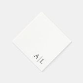 Maßgeschneiderte Hochzeitsnapkins Serviette (Ecke)