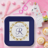 Maßgeschneiderte Hochzeitsplatte oder Jubiläumspap Pappteller (Party)