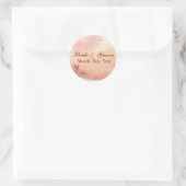 Maßgeschneiderte Hochzeitsticker Runder Aufkleber (Tasche)