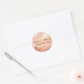 Maßgeschneiderte Hochzeitsticker Runder Aufkleber (Umschlag)