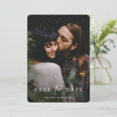 Maßgeschneiderte Hochzeitsvorlage Save the Date mi (Stehend Vorderseite)