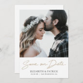 Maßgeschneiderte Hochzeitsvorlage Save the Date mi (Vorne/Hinten)