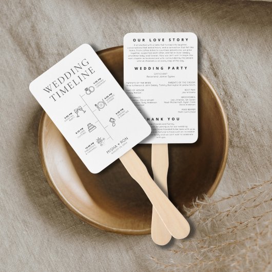 Maßgeschneiderte Hochzeitzeiten, Reihenfolge der H Fächer