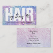 Maßgeschneiderte Holographic Hair Business Cards Visitenkarte (Vorne/Hinten)