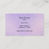 Maßgeschneiderte Holographic Nanny Business Cards Visitenkarte (Rückseite)