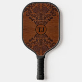 Maßgeschneiderte Holzdesign-Paddel Pickleball Schläger (Rückseite)