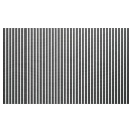 Maßgeschneiderte Holzkohle Grau und Weiß Streifen Stoff (Yard (91,4 cm))