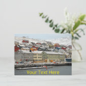 Maßgeschneiderte Honningsvag, Norwegen-Karte (Stehend Vorderseite)