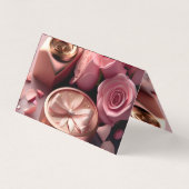 Maßgeschneiderte, horizontal geklappte Visitenkart Visitenkarten (Rückseite)