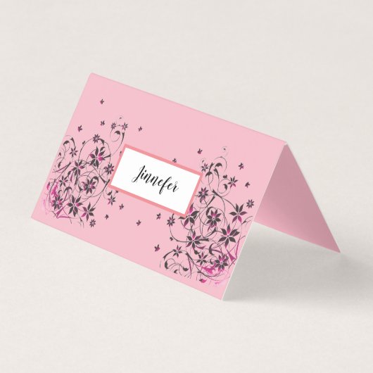 Maßgeschneiderte, horizontal geklappte Zelt-Karte (Vorderseite)