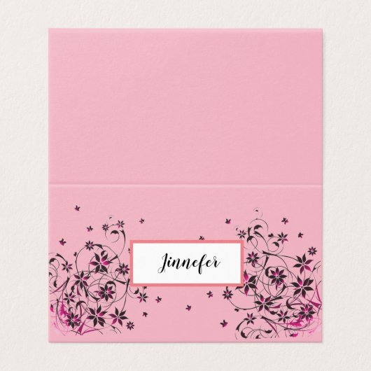 Maßgeschneiderte, horizontal geklappte Zelt-Karte (Außenseite Aufgefaltet)