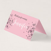 Maßgeschneiderte, horizontal geklappte Zelt-Karte (Vorderseite)