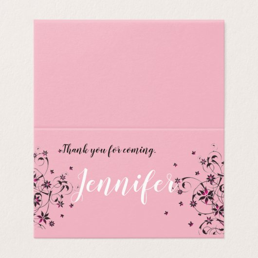 Maßgeschneiderte, horizontal geklappte Zelt-Karte (Außenseite Aufgefaltet)