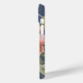 Maßgeschneiderte Hübsche Rose Blumenmuster-Goldrah Case-Mate iPhone Hülle (Rückseite / Links)