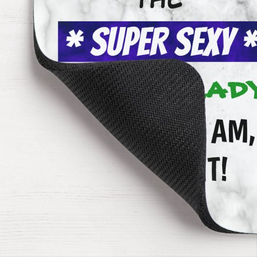 Maßgeschneiderte Hühnerlady - Mauspad (Ecke)