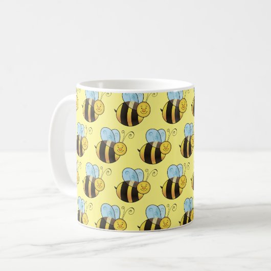Maßgeschneiderte Hummel Kaffeetasse (Vorderseite Links)