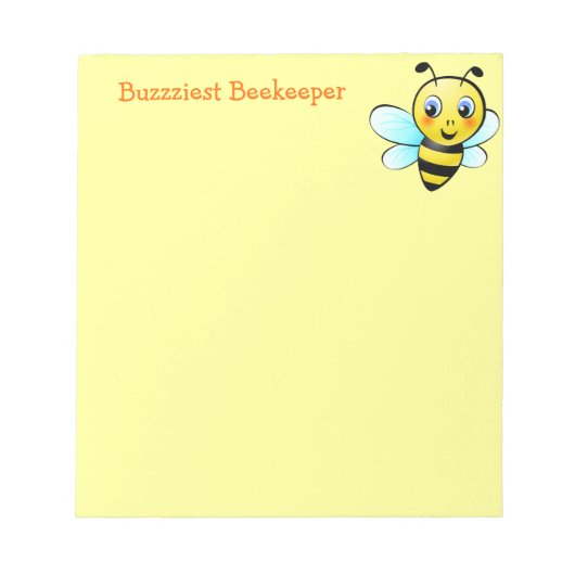 Maßgeschneiderte Hummel Notizblock (Vorderseite)