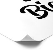 Maßgeschneiderte Hunde Großschwester Foto & Textpo Poster (Ecke)