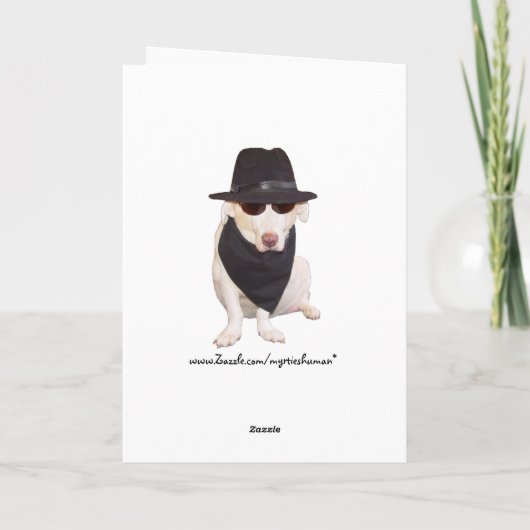 Maßgeschneiderte Hunde Klassik Karte (Rückseite)