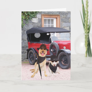 Maßgeschneiderte Hunde Klassik Karte