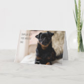 Maßgeschneiderte Hunde Mama Niedlich Welpe Funny F Karte (Rückseite)