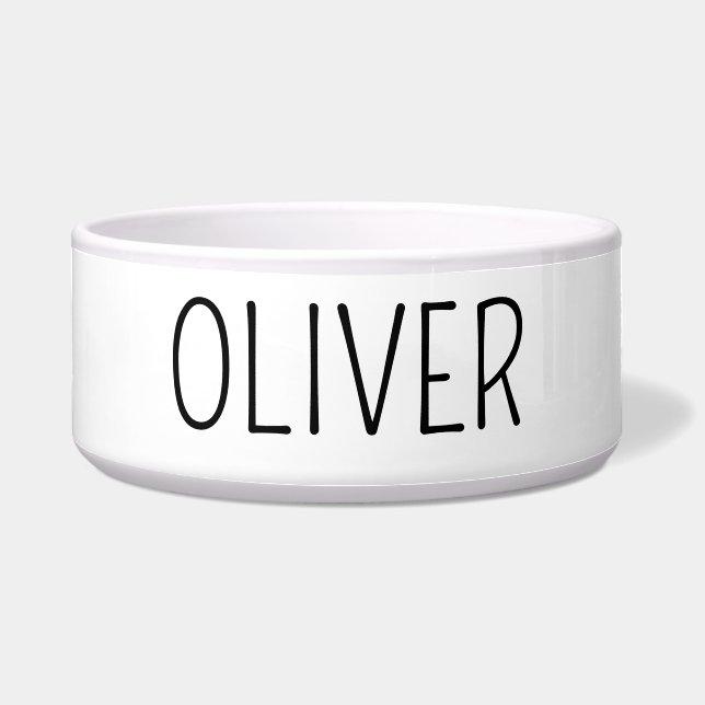Maßgeschneiderte Hundeschale, Personalisierte Haus Napf (Vorderseite)