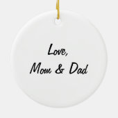 Maßgeschneiderte Hundeschmuck-Familie Keramik Ornament (Hinten)