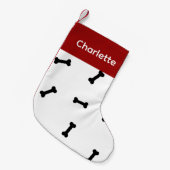 Maßgeschneiderte Hundsocken - Setzen Sie Ihren Nie Kleiner Weihnachtsstrumpf (Vorderansicht (hängend))