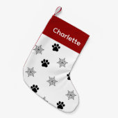 Maßgeschneiderte Hundsocken - Setzen Sie Ihren Nie Kleiner Weihnachtsstrumpf (Vorderansicht (hängend))