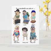 Maßgeschneiderte Hunnenmännlichkeit Relativ Karte (Gelbe Blume)