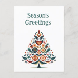 Maßgeschneiderte Hygge Skandinavien Minimalistisch Feiertagspostkarte