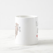 Maßgeschneiderte I-Liebe, die Ihnen gefällt kein O Kaffeetasse (Mittel)