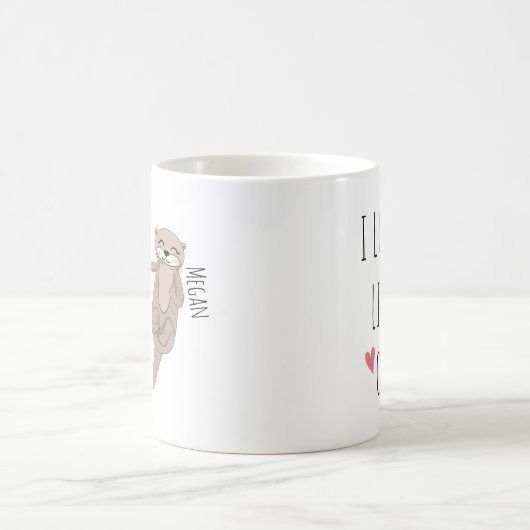 Maßgeschneiderte I-Liebe, die Ihnen gefällt kein O Kaffeetasse (Mittel)