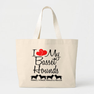 Maßgeschneiderte I-Liebe für mein Hounds-Bag mit v Jumbo Stoffbeutel