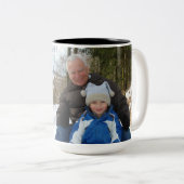 Maßgeschneiderte I-Liebe für Sie Opa-Foto Zweifarbige Tasse (VorderseiteRechts)