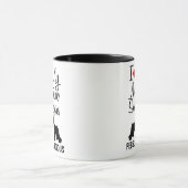 Maßgeschneiderte I-Liebe meine Tasse mit zwei Mini (Zentrum)