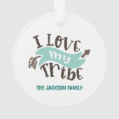 Maßgeschneiderte I-Liebe Ornament (Rückseite)