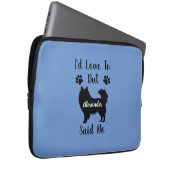 Maßgeschneiderte ich Liebe, aber American Eskimo s Laptopschutzhülle (Vorne Rechts)