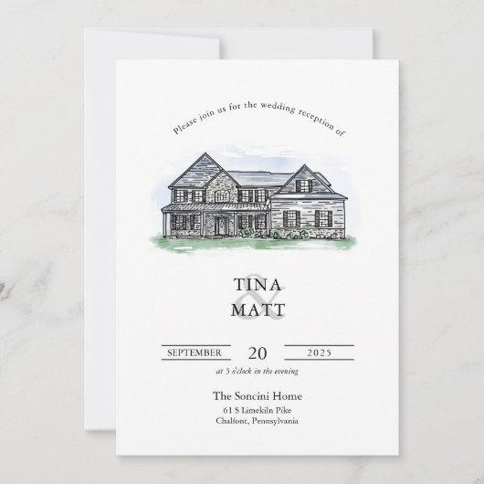 Maßgeschneiderte Illustration Einladung (Vorderseite)