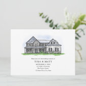 Maßgeschneiderte Illustration Einladung (Stehend Vorderseite)