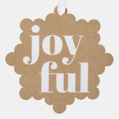 Maßgeschneiderte Imitate, braune Kraft Papier Text Ornament Karte (Vorderseite)