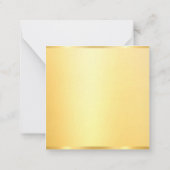 Maßgeschneiderte Imitate Gold Blank Template Moder Mitteilungskarte (Rückseite)